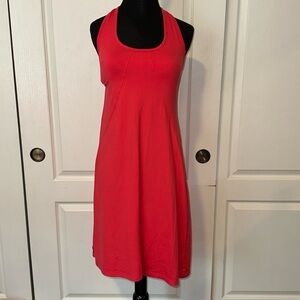LOLE PINK CASUAL BASIC ATHLETIC MIDI DRESS